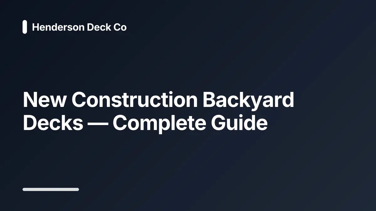 backyard deck ideas