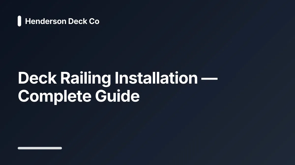 deck railing ideas