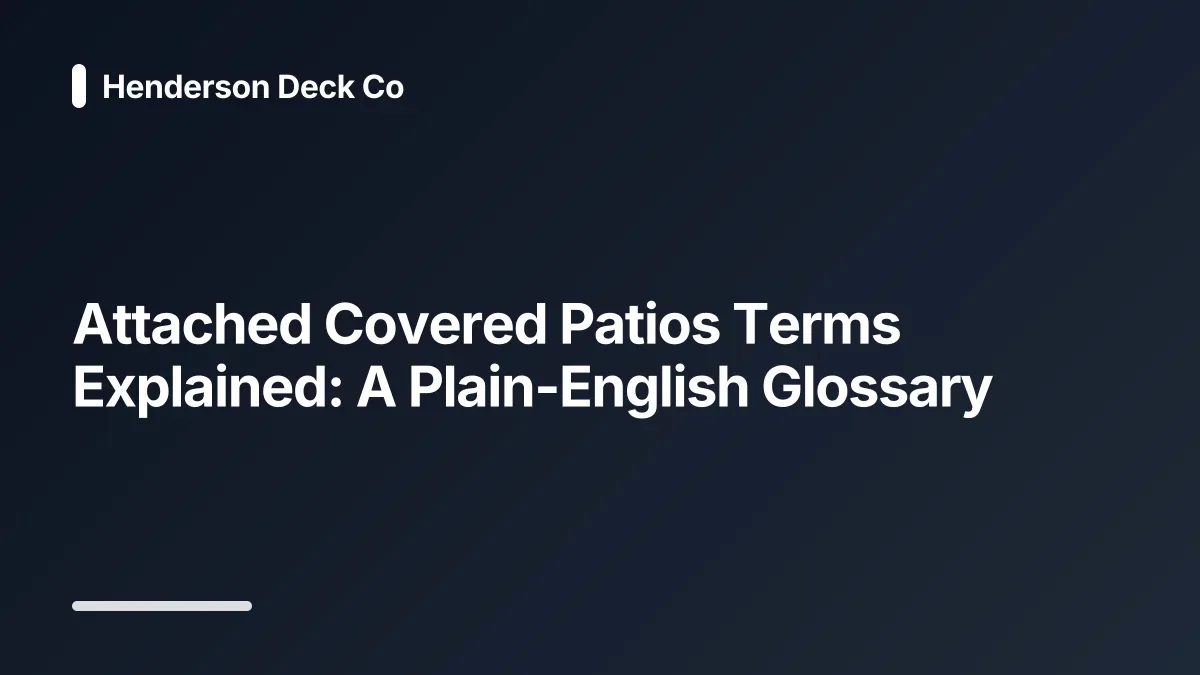 attached covered patios glossary